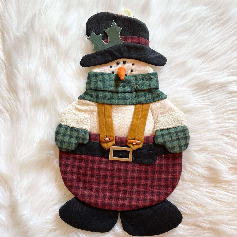 VTG Primitive Country Santa Wall Hanging